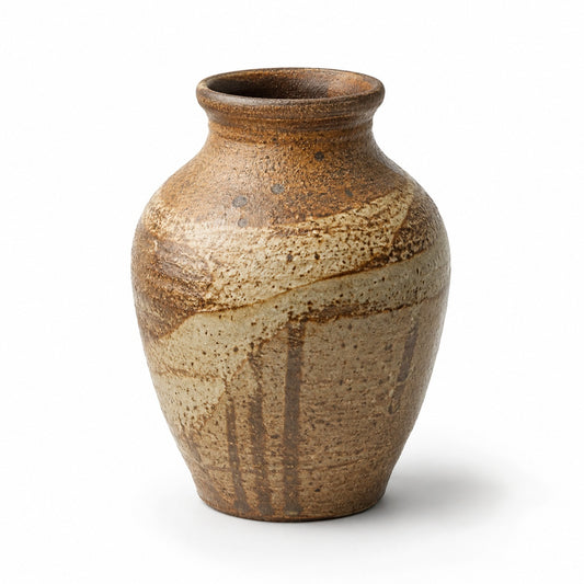 Earth-Tone Studio Pottery Vase